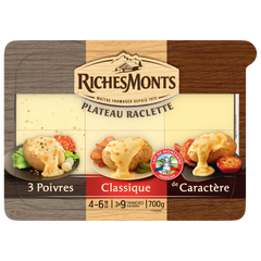 RACLETTE 3 SAVEURS, 700 GR, 4-6 personnes