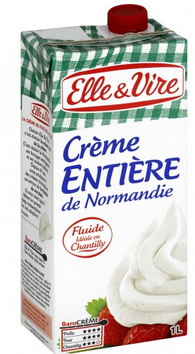 Crème Entière de Normandie Elle & Vire - 1L