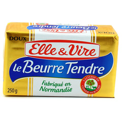 Beurre Elle & Vire tendre - Plaquette 250g - Doux