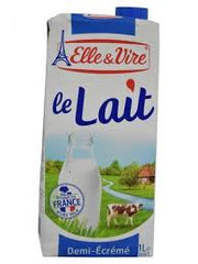 Lait uht 1/2 Ecrémé Elle & Vire - Pack 6L